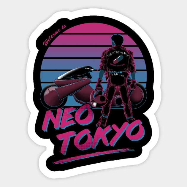 Welcome to Neo Tokyo Sticker by ddjvigo